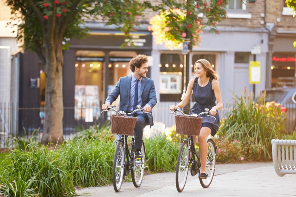 cycling in the city